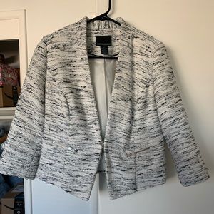 White/Grey Blazer